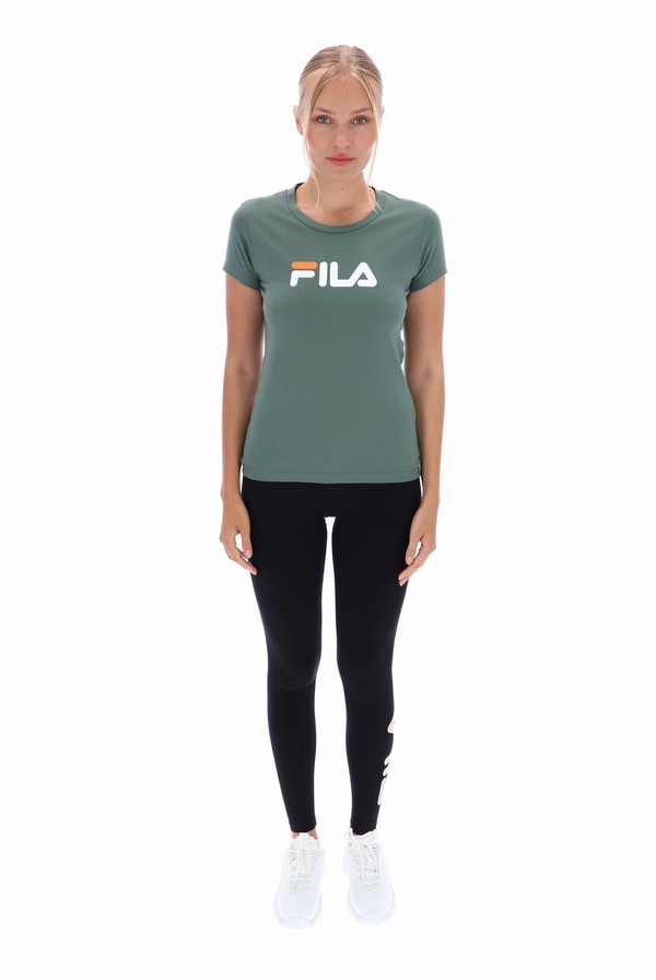 Green Fila Classic Men T-shirts | 4278LFBRJ