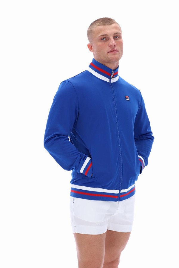 Green Fila Dane Men Track Top | 6402QPIBL