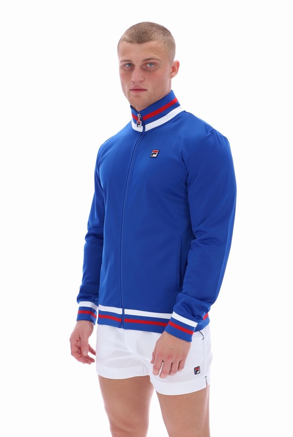 Green Fila Dane Men Track Top | 6402QPIBL