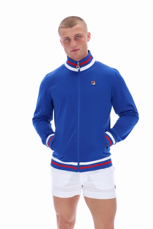 Green Fila Dane Men Track Top | 6402QPIBL