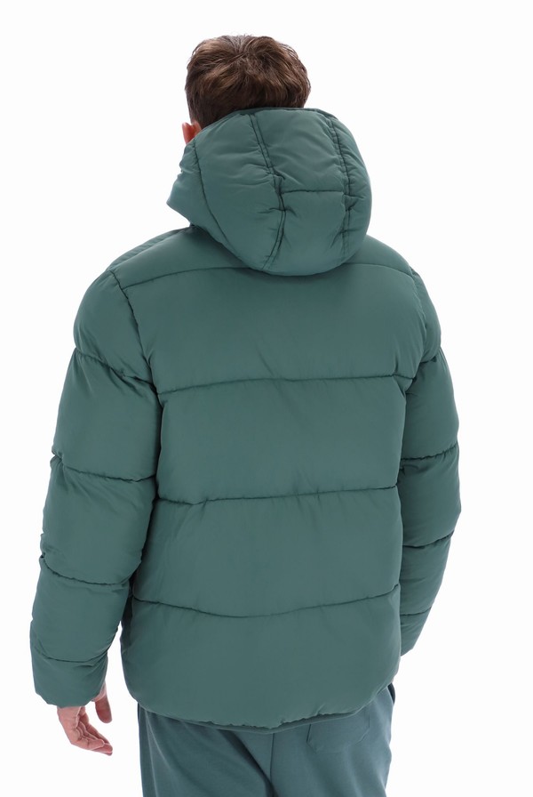 Green Fila Harry Heavily Padded Puffer Men Jackets | 6730ZGTNC