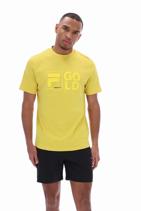 Green Fila Jax Archive Influence Graphic Men T-shirts | 8745JLWKD