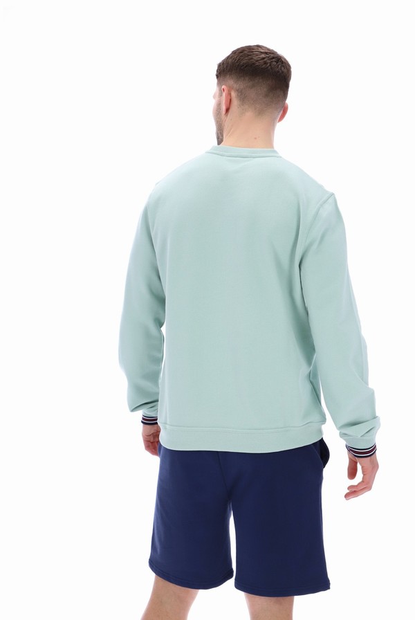 Green Fila Kell Crew Men Sweatshirts | 8564ZQXUV