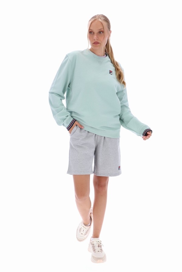 Green Fila Kell Crew Women Sweatshirts | 1706YLTGI