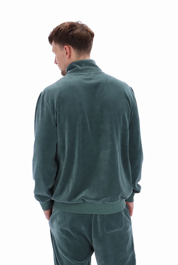 Green Fila Marc Velour With Gold Trims Men Tracksuits | 7259NBDLZ