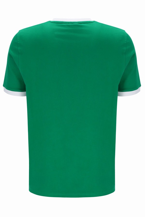 Green Fila Marconi Essential Ringer Men T-shirts | 2850WJQAD