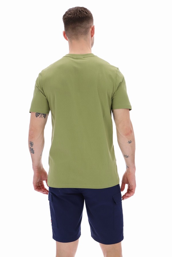 Green Fila Riggs Pocket Men T-shirts | 5879SDBOH