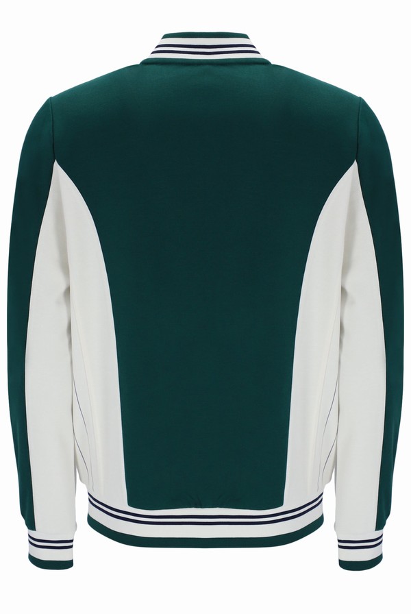 Green Fila Settanta Baseball Men Track Top | 5017KFVCY