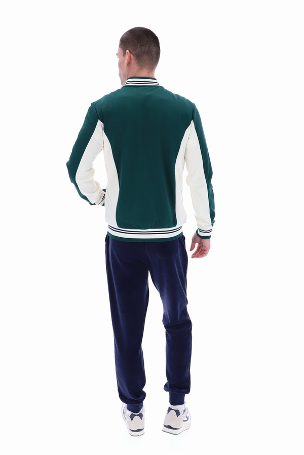 Green Fila Settanta Baseball Men Track Top | 5017KFVCY