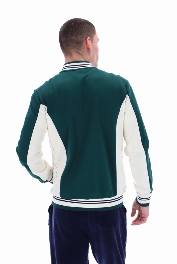 Green Fila Settanta Baseball Men Track Top | 5017KFVCY