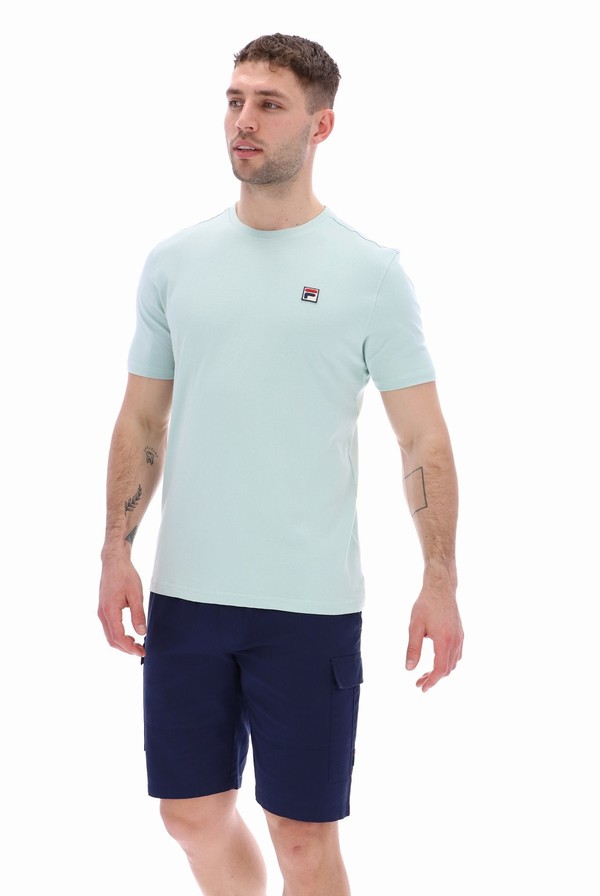 Green Fila Sunny Essential Men T-shirts | 9351ERCUH