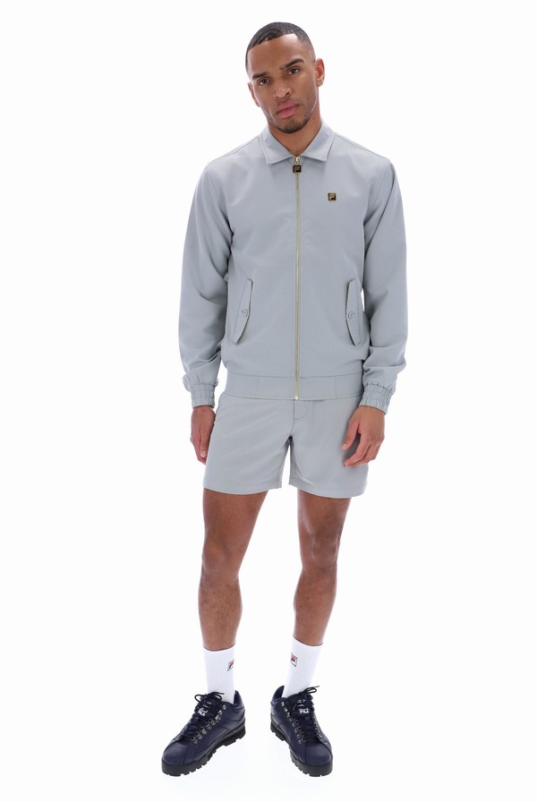 Grey Fila Adrian Harrington Men Tracksuits | 1694ARHPW