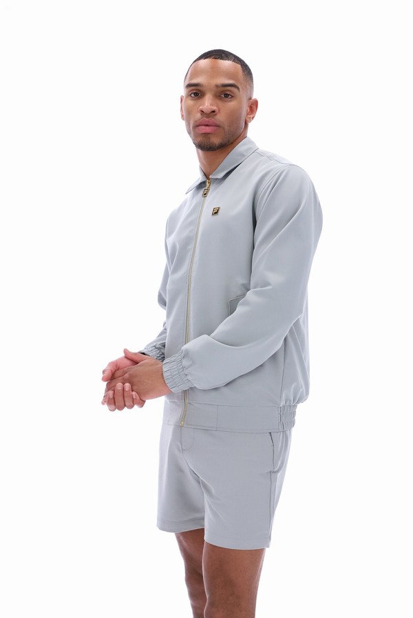 Grey Fila Adrian Harrington Men Tracksuits | 1694ARHPW