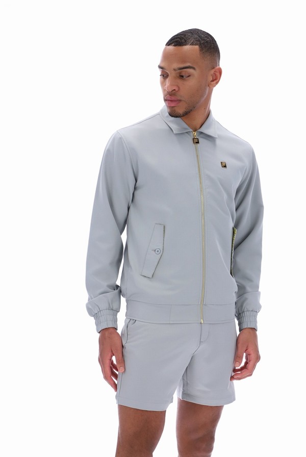 Grey Fila Adrian Harrington Men Tracksuits | 1694ARHPW