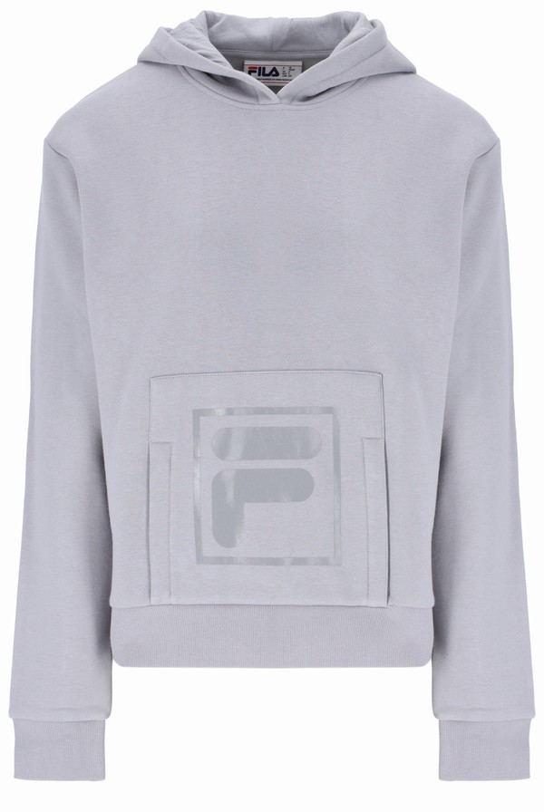 Grey Fila Amadea Peekaboo Women Tops | 7129NYQAO