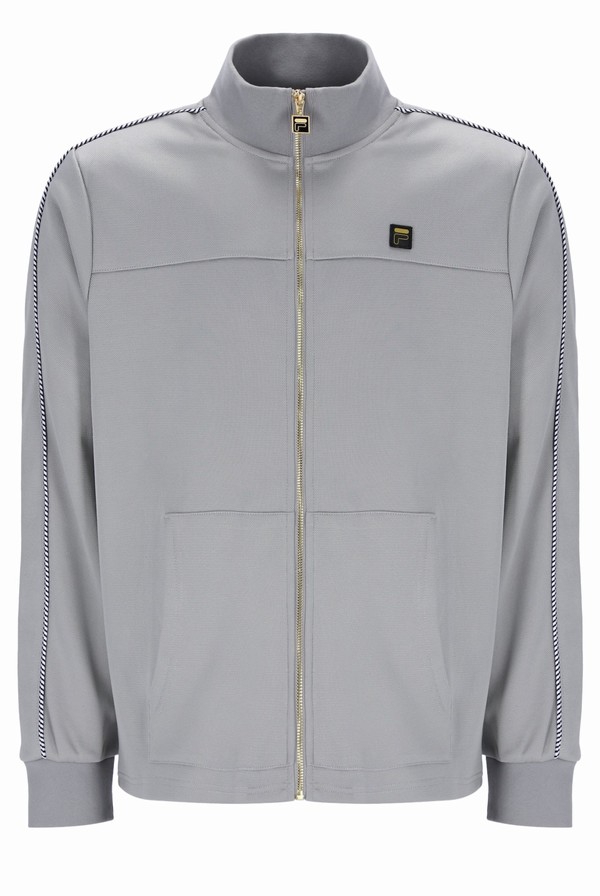 Grey Fila Capelli Cut & Sew Men Track Top | 5602UNPOD