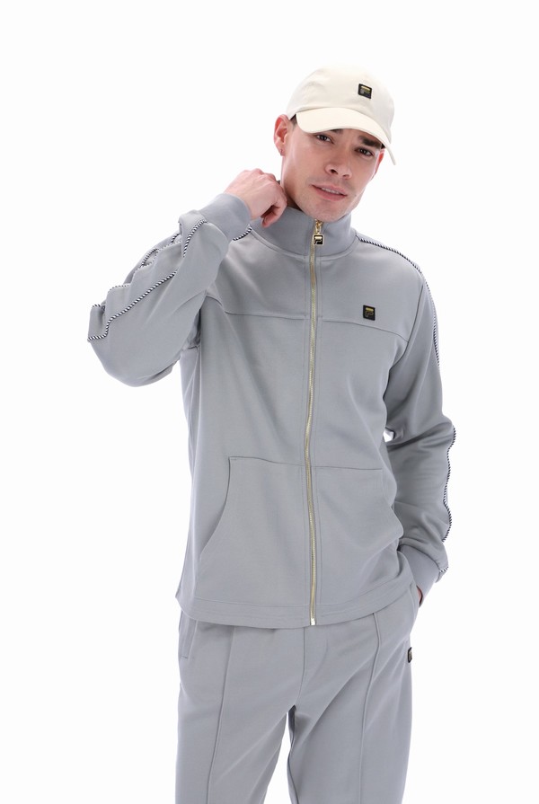 Grey Fila Capelli Cut & Sew Men Track Top | 5602UNPOD