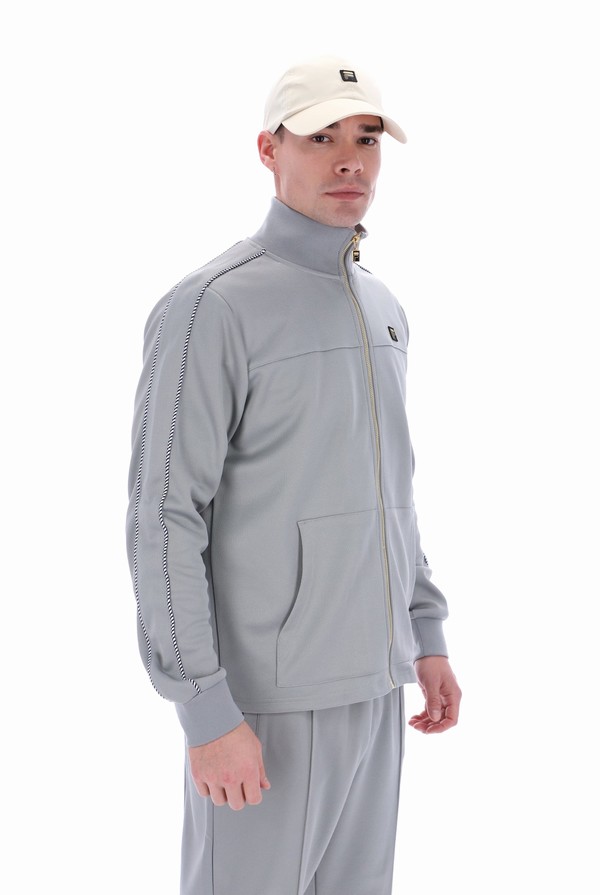 Grey Fila Capelli Cut & Sew Men Track Top | 5602UNPOD