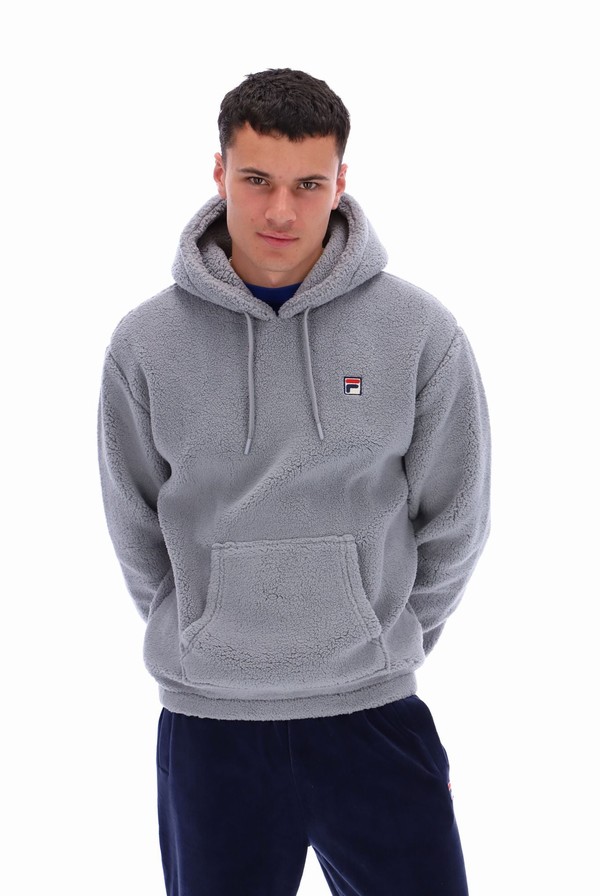 Grey Fila Finn Men Hoodie | 1973AKQMI