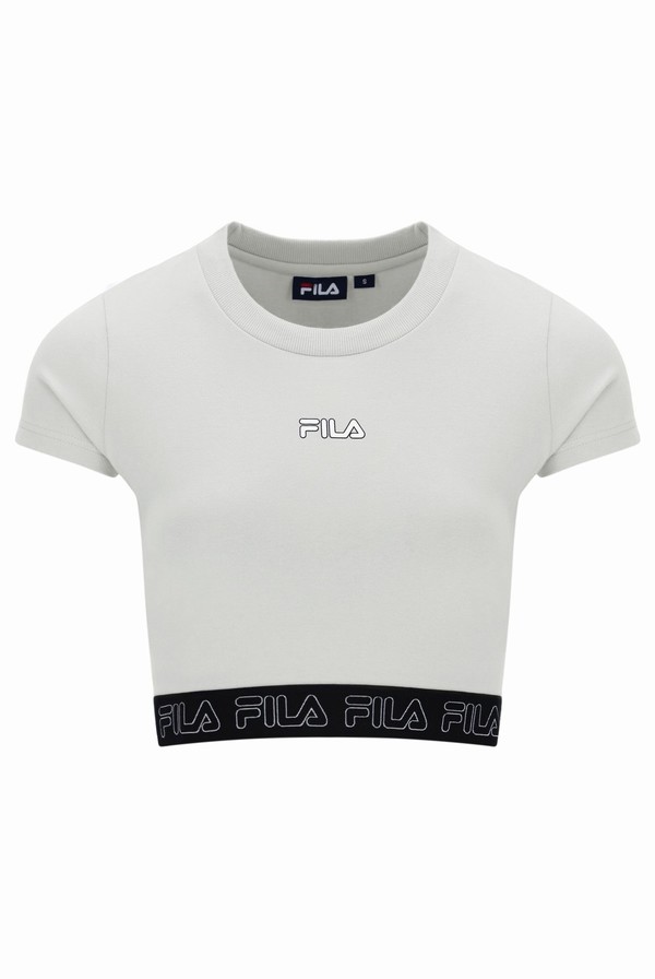 Grey Fila Inga Women Tops | 3567RUMCK