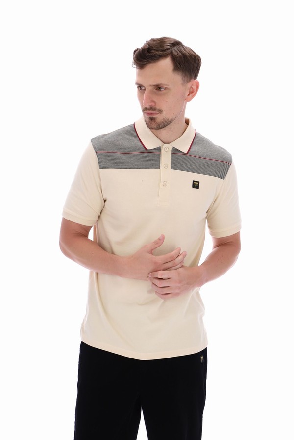 Grey Fila Jacapo Archive Yarn Dye Stripe Men Polo Shirts | 2908LTKVY