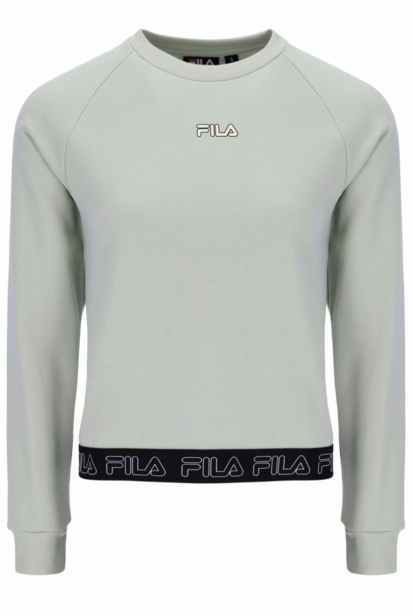 Grey Fila Reina Raglan Women Sweatshirts | 3592HBTXZ