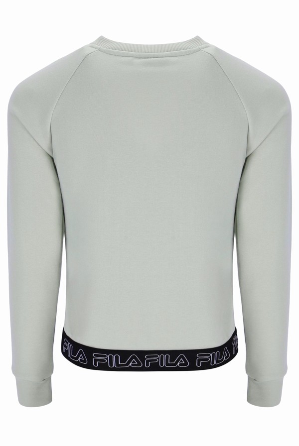 Grey Fila Reina Raglan Women Sweatshirts | 3592HBTXZ