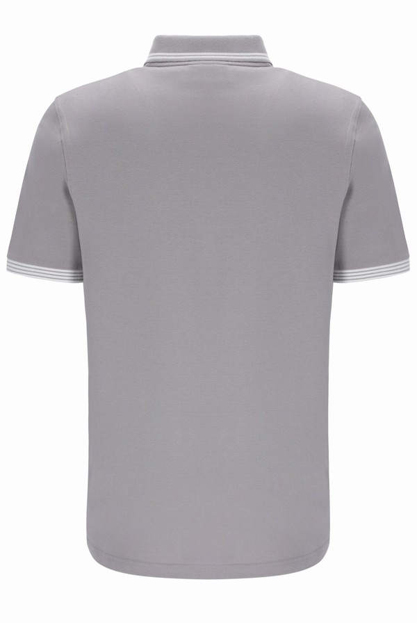 Grey Fila Soren Men Polo Shirts | 8910OUCMN