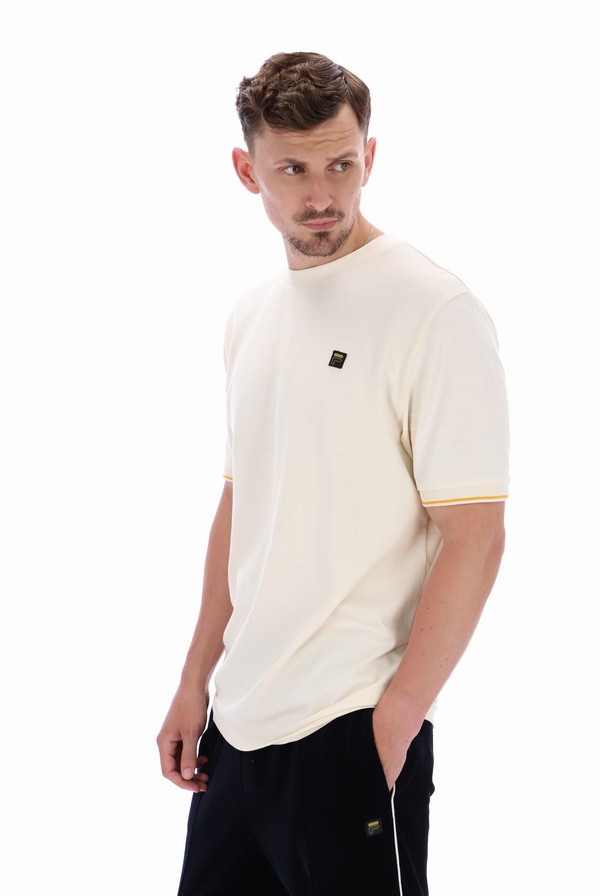 Grey Fila Taddeo Men T-shirts | 7820VBOEH