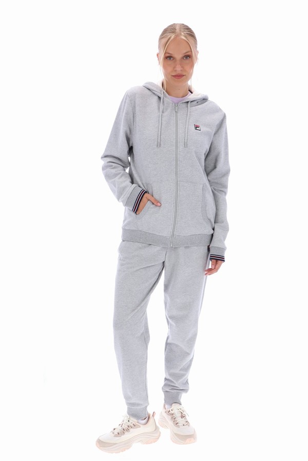 Grey Fila Tenconi Zip Up Men Tracksuits | 8209OLITB