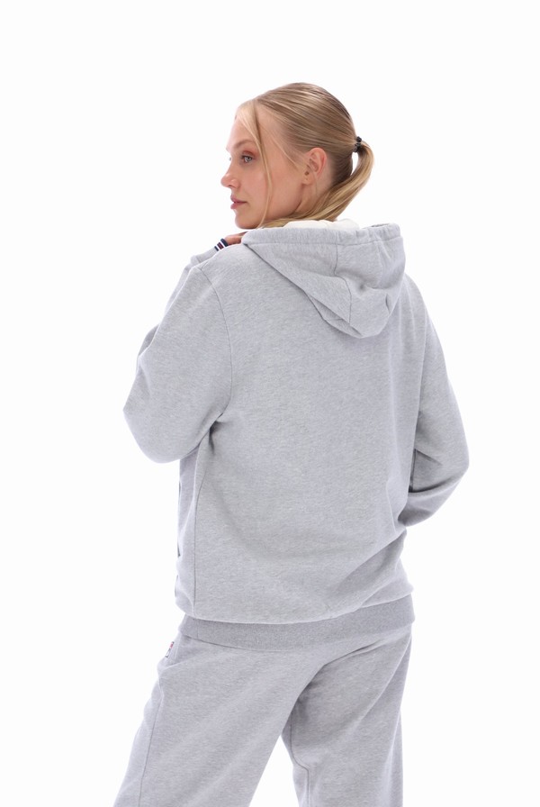 Grey Fila Tenconi Zip Up Women Hoodie | 2589WGIBU