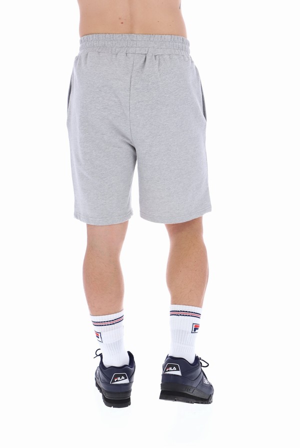 Grey Fila Vico Cotton Men Shorts | 5609RLWFN