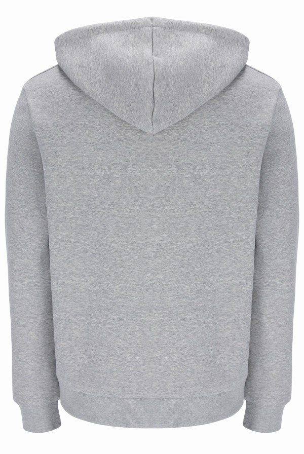 Grey Fila Willem With Chest Graphic Men Hoodie | 9742JFLIZ