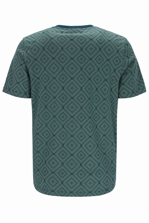 Grey Fila William Aop Men T-shirts | 7928KJSLE