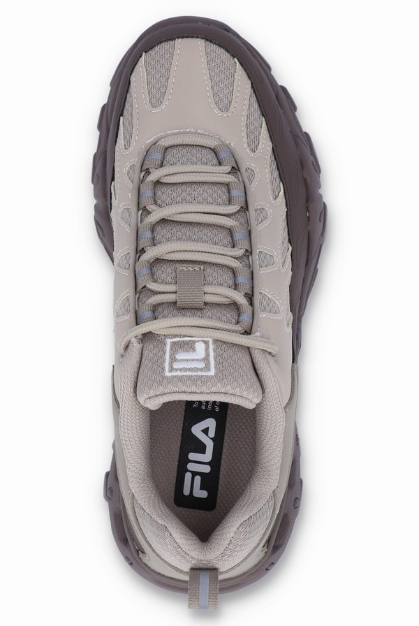 Grey / Brown Fila Raid Men Trainers | 8297ROIFA