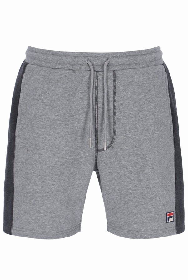 Grey / Grey Fila Webber Fleece Men Shorts | 6917HNPBR