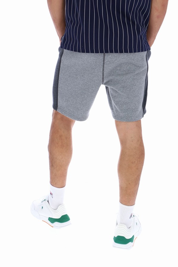 Grey / Grey Fila Webber Fleece Men Shorts | 6917HNPBR