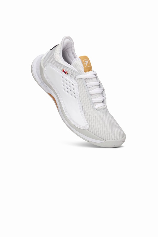 Grey / White Fila Mondo Forza Tennis Women Trainers | 8136QVTJD