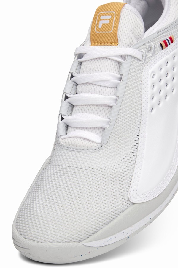 Grey / White Fila Mondo Forza Tennis Women Trainers | 8136QVTJD