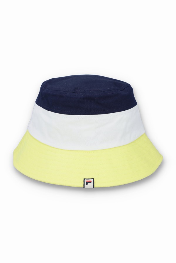 Light Green / Navy Fila Leader Bucket Men Hats | 3149BUTYG