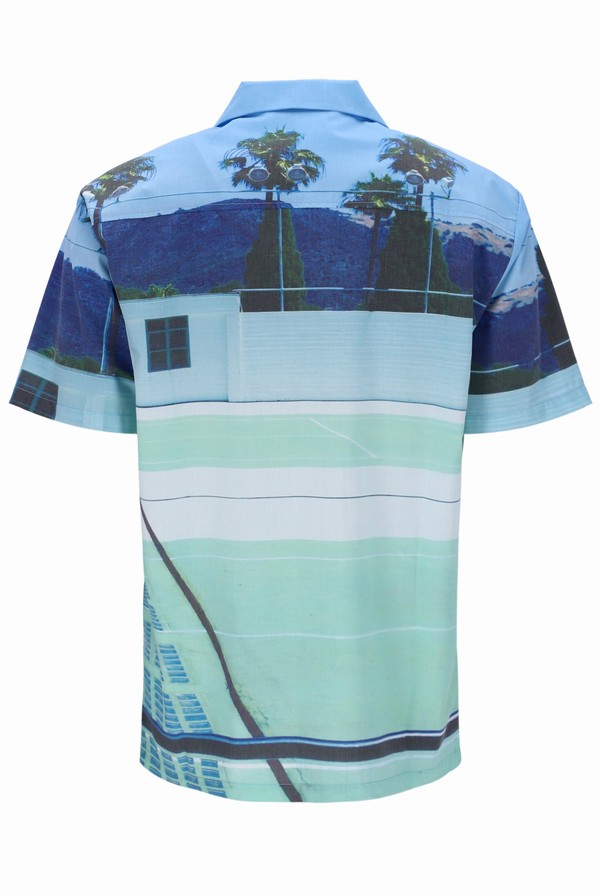 Light Turquoise Fila Vito Photographic Men T-shirts | 5294GJWHL