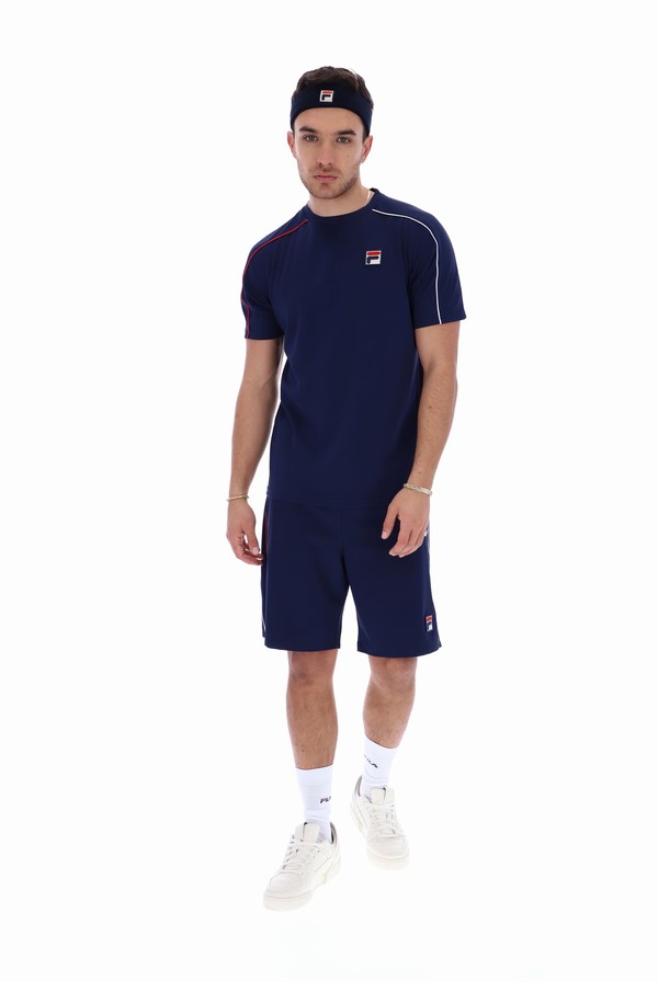 Navy Fila Acrux Men Shorts | 4930ZKXOC