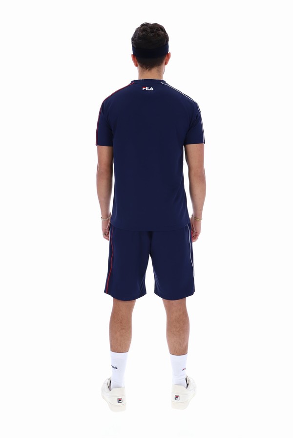 Navy Fila Acrux Men Shorts | 4930ZKXOC