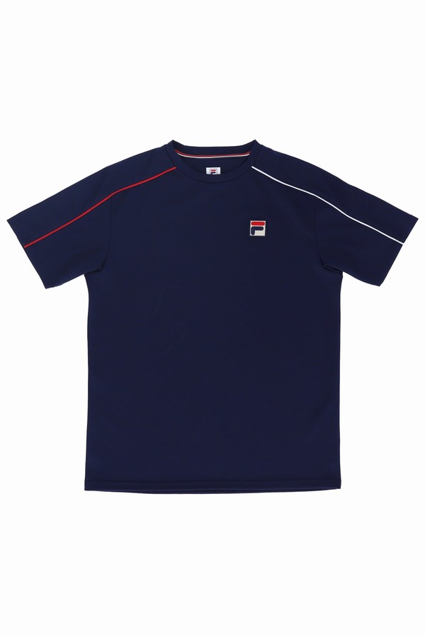 Navy Fila Archid Men T-shirts | 6253FIKOG