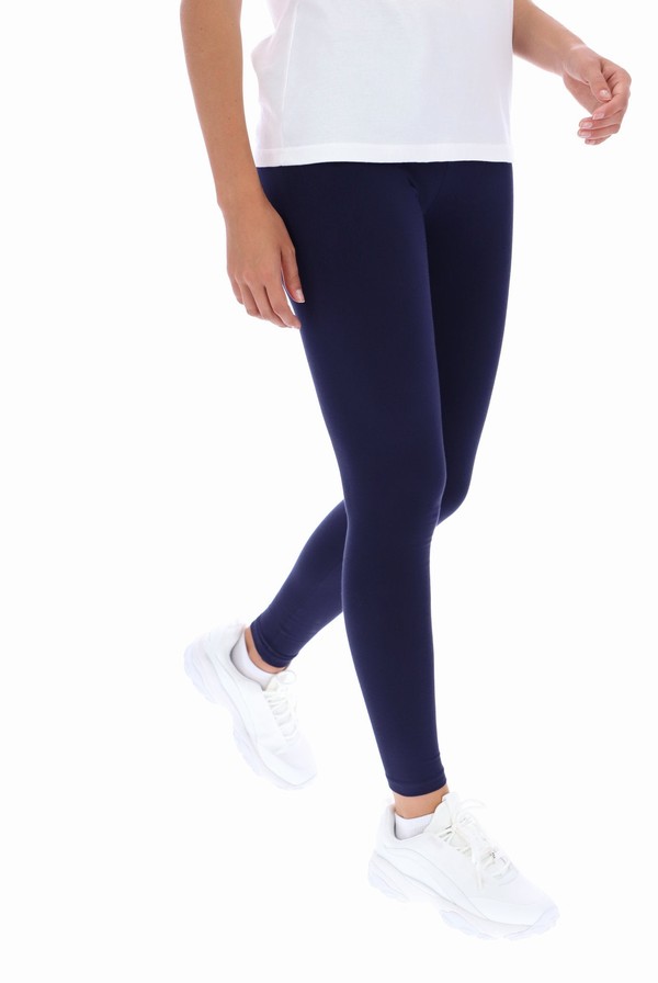 Navy Fila Beba Side Logo Women Leggings | 0723CFQHM