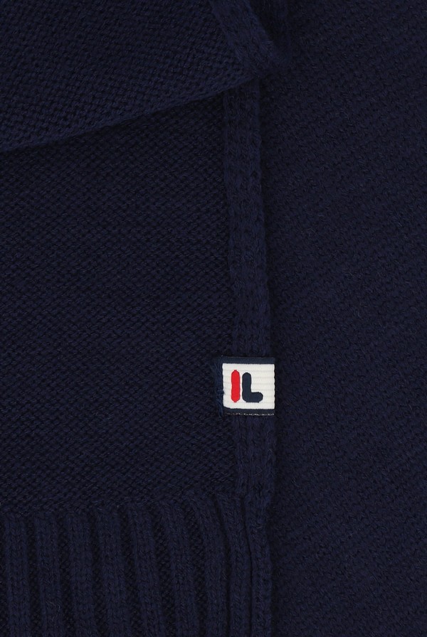 Navy Fila Ceri Knitted Men Scarves | 6187WAILY