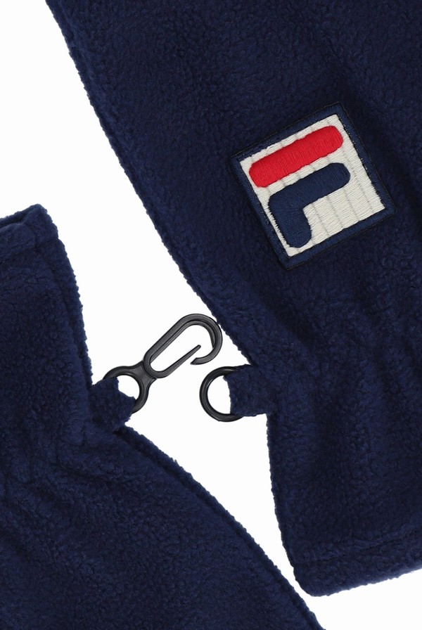 Navy Fila Coney Men Gloves | 9713UBVRT