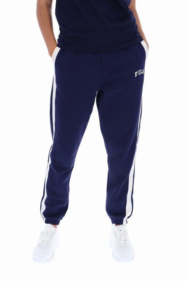 Navy Fila Cuffed Women Jogger | 9301GMOUD