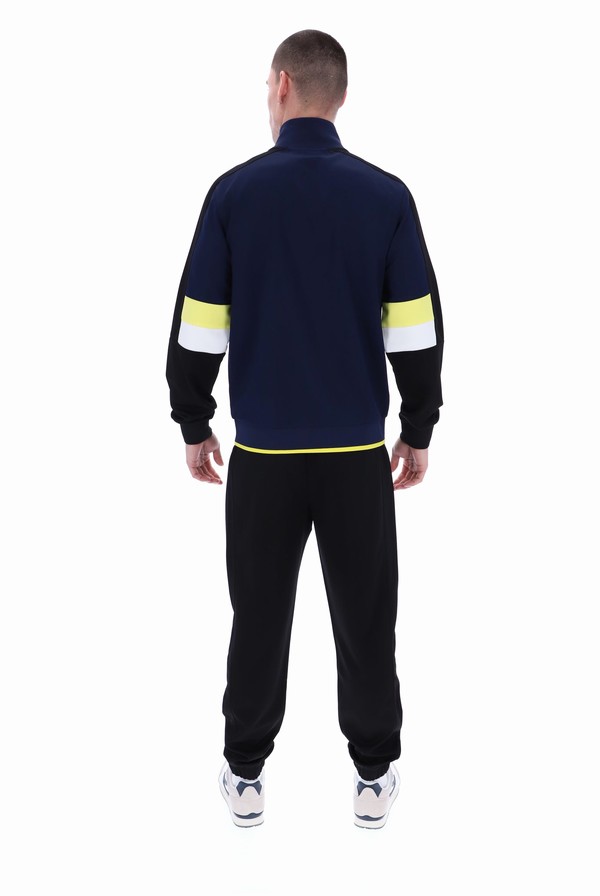 Navy Fila Fischer Colour Blocked Men Track Top | 7165ZCPXY