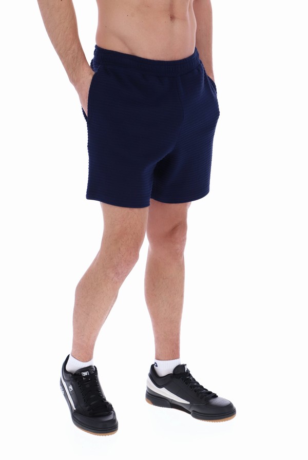 Navy Fila Ghio Pleated Men Shorts | 1072DPXBC